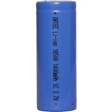 Ortec 3.7V 1400MAH Li-Ion 18500 5-C Şarj Edilebilir Pil
