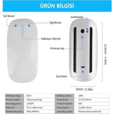 Wontis Touch Bluetooth Mouse Tablet, Telefon, Bilgisayar ile Uyumlu