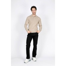 Lee Cooper Ricky Erkek Hıgh Rıse Straıght Rahat Kesim Yüksek Bel Düz Paça Jean Pantolon Siyah
