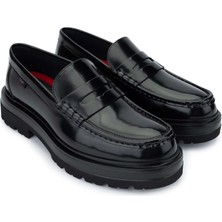 Callaghan Erkek  Deri Siyah Loafer Ayakkabı 618 52310 Erk Ayk SK24-25 Negro