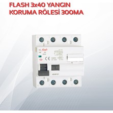 Flash 3X40 Yangın Koruma Rölesi 300MA