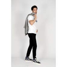 Lee Cooper Jeff Erkek Skınny Süper Dar Kesim Normal Bel Dar Paça Jean Pantolon Siyah