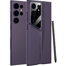 ZORE Galaxy S23 Ultra Kılıf Ultra Ince Kamera Korumalı Sert Rubber Procase Kapak-Mor