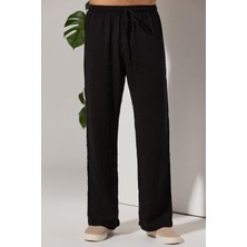 Double Face Relax Siyah Unisex Pantolon