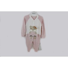 Nurcan Bebe Taçlı Sincap Kız Figürlü Tulum