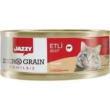 Jazzy Zero Grain Yetişkin Kedi Etli 90 gr