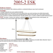 Eray Aydınlatma 2005-2 Eskitme Elips LED  Avize