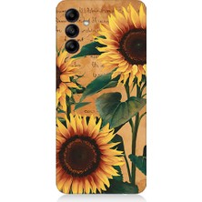 Samsung Galaxy A55 Uyumlu Ayçiçekleri  Desenli Silikon Kılıf