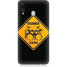 Teknomeg Samsung Galaxy A30 Uyumlu Davulcu Alanı  Desenli Silikon Kılıf