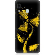 Teknomeg Samsung Galaxy A20 Uyumlu Rüzgar Gülü  Desenli Silikon Kılıf