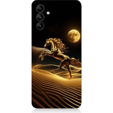 Samsung Galaxy A35 Uyumlu Çöl Atı  Desenli Silikon Kılıf