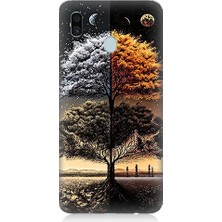 Samsung Galaxy A20 Uyumlu Gece ve Gündüz  Desenli Silikon Kılıf