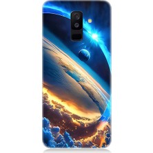 Samsung Galaxy A6 Plus Uyumlu Gezegen Halkası  Desenli Silikon Kılıf