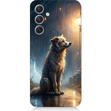 Samsung Galaxy A14 Uyumlu Yağmurlu Sokak  Desenli Silikon Kılıf