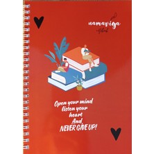 Namaviga Notebook A5 Spiralli Okul Defteri 100 Sayfa -Çizgisiz