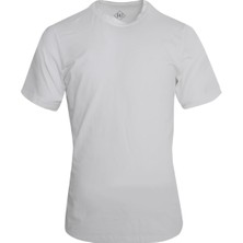 Uki Ekru Comfort Fit Bisiklet Yaka T-Shirt