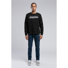 Lee Cooper Noah Erkek O Yaka Sweatshirt Siyah