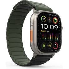 Coolacs Apple Watch Ultra / Watch Ultra 2 49MM Uyumlu Strap Manyetik Mıknatıslı Silikon Kordon Kayış