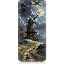 Samsung Galaxy A03 Uyumlu Yel Değirmeni  Desenli Silikon Kılıf