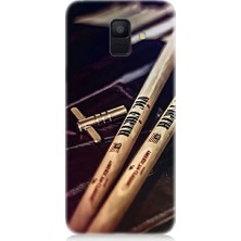 Samsung Galaxy A6 Uyumlu Müzik Notaları  Desenli Silikon Kılıf