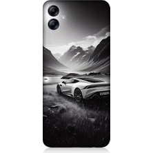 Samsung Galaxy A04E Uyumlu Dağ Yolunda Araba  Desenli Silikon Kılıf