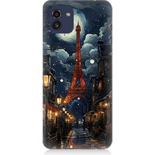 Samsung Galaxy A03 Uyumlu Paris Sokakları  Desenli Silikon Kılıf