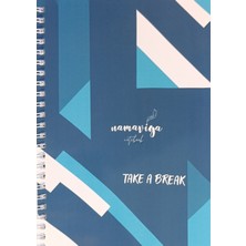 Namaviga Notebook A5 Spiralli Okul Defteri 100 Sayfa Çizgisiz