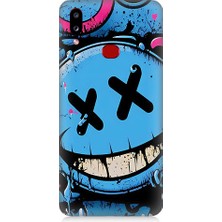 Samsung Galaxy A10S Uyumlu Gülen Yüz  Desenli Silikon Kılıf