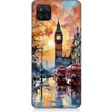 Samsung Galaxy A12 Uyumlu Londra Sokakları  Desenli Silikon Kılıf
