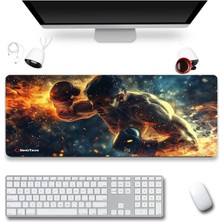 Sonic Touch Sonictouch Ultragrand Ring Ateşi Boksör Temalı Gamer Oyuncu Xxl Klavye Mouse Pad 40X90CM