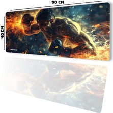 Sonic Touch Sonictouch Ultragrand Ring Ateşi Boksör Temalı Gamer Oyuncu Xxl Klavye Mouse Pad 40X90CM