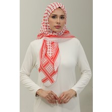 Filistin Kefiye Eşarp 1001-04 Kırmızı