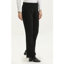 Sefa Merve Beli Lastikli Eşofman Altı 23046-01 Siyah