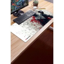 Sonic Touch Sonictouch Ultragrand Suikastçı Gamer Oyuncu Xxl Beyaz Klavye Mouse Pad 40X90CM