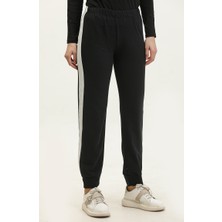 Sefa Merve Beli Lastikli Eşofman Altı 23099-05 Siyah