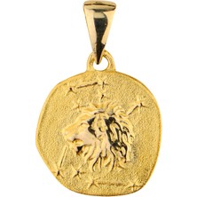 goldkupe 14 Ayar Altın Aslan Burç Kolye Ucu 1,98 gr