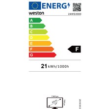 Weston 24WS3000 F Enerji Sınıfı 24" 61 Ekran HD Ready LED TV