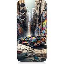 Samsung Galaxy A24 Uyumlu Renkli Grafiti  Desenli Silikon Kılıf