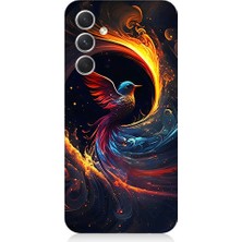Samsung Galaxy A34 Uyumlu Renkli Kuş  Desenli Silikon Kılıf