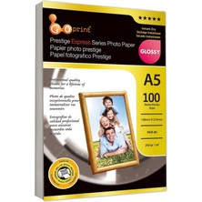 Goprint Prestıge Serisi Parlak A5 15X21CM Fotoğraf Kağıdı 260GR 100 Yaprak