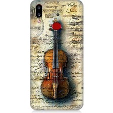 Samsung Galaxy A10S Uyumlu Eski Keman  Desenli Silikon Kılıf