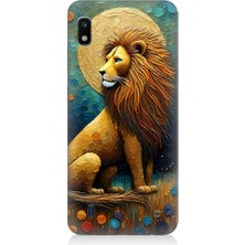 Teknomeg Samsung Galaxy A10 Uyumlu Aslanın Gücü  Desenli Silikon Kılıf