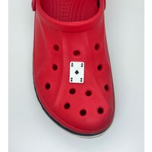 Sağlıkçı Shopping Briç - Iskambil Kağıdı Maça As Temalı Jibbitz Crocsterlik Süsü