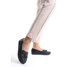 Artı Artı Ayakkabı ARTI-ARTI014-BB-501-PSK   Deri Günlük Ortopedik Kadın Siyah Babet Ayakkabı