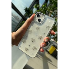 Paladyum Case iPhone 14 Uyumlu Simli Kurdeleli Şeffaf Kılıf