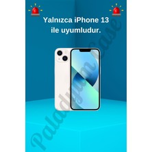 Paladyum Case iPhone 13 Uyumlu Simli Kurdeleli Şeffaf Kılıf