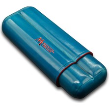 Montes Gerçek Deri El Yapımı Puro Kılıfı Ikili (52 Ring) Ocean