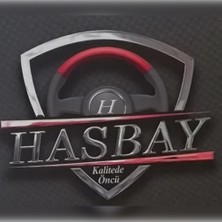 Hasbay Dikişli Direksiyon Kılıfı Damarlı Siyah/taba Deri Sarı Dikişli Renault Tır Için