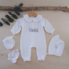 Momand Design Kız Bebek İsimli Müslin Hastane Çıkışı