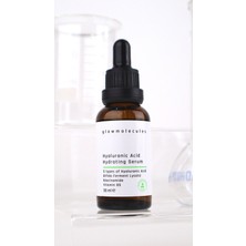 Glowmolecules Nemlendirici ve Aydınlatıcı 3'lü Cilt Bakım Seti - C Vitamini Serum - Hyaluronic Asit Serum - Nemlendirici Krem